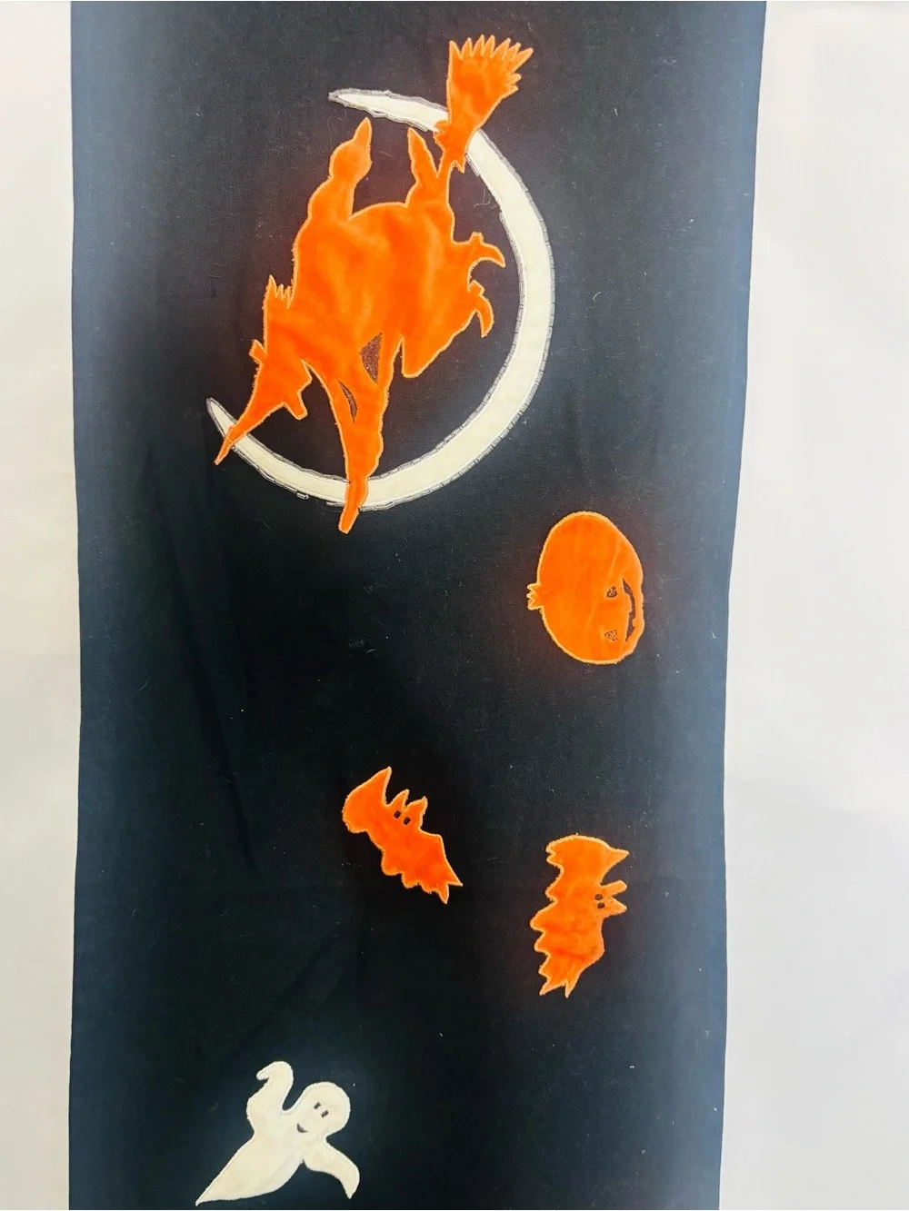 Pottery Barn Black Halloween Table Runner